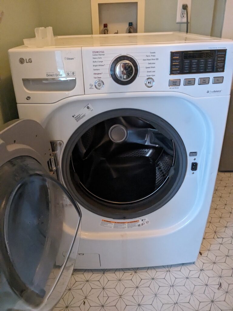 New Washing Machine Installed
